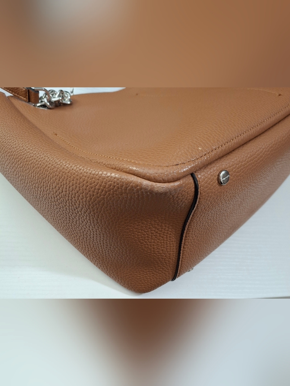 Calvin Klein Large Pebbled Tote Bag + New Lucky Brand Leather Wallet Cognac - Picture 7 of 7